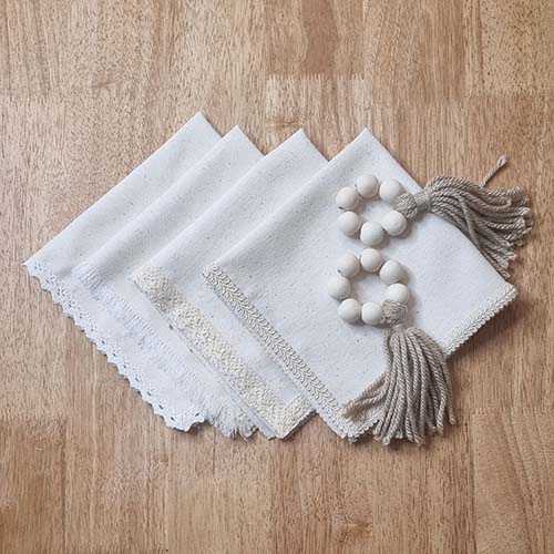 دستمال سفره و حلقه دستمال