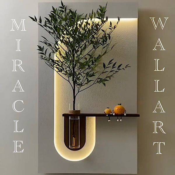 تابلو گلدون چوبی نوری