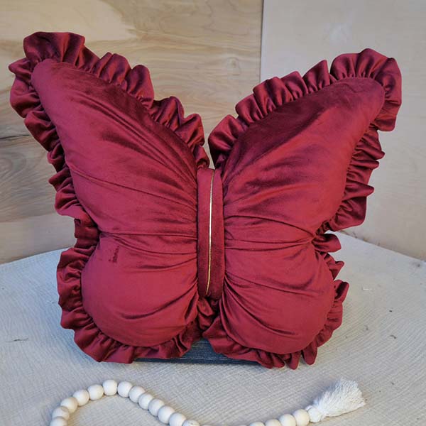 کوسن پروانه مخمل دور چین کد 1243